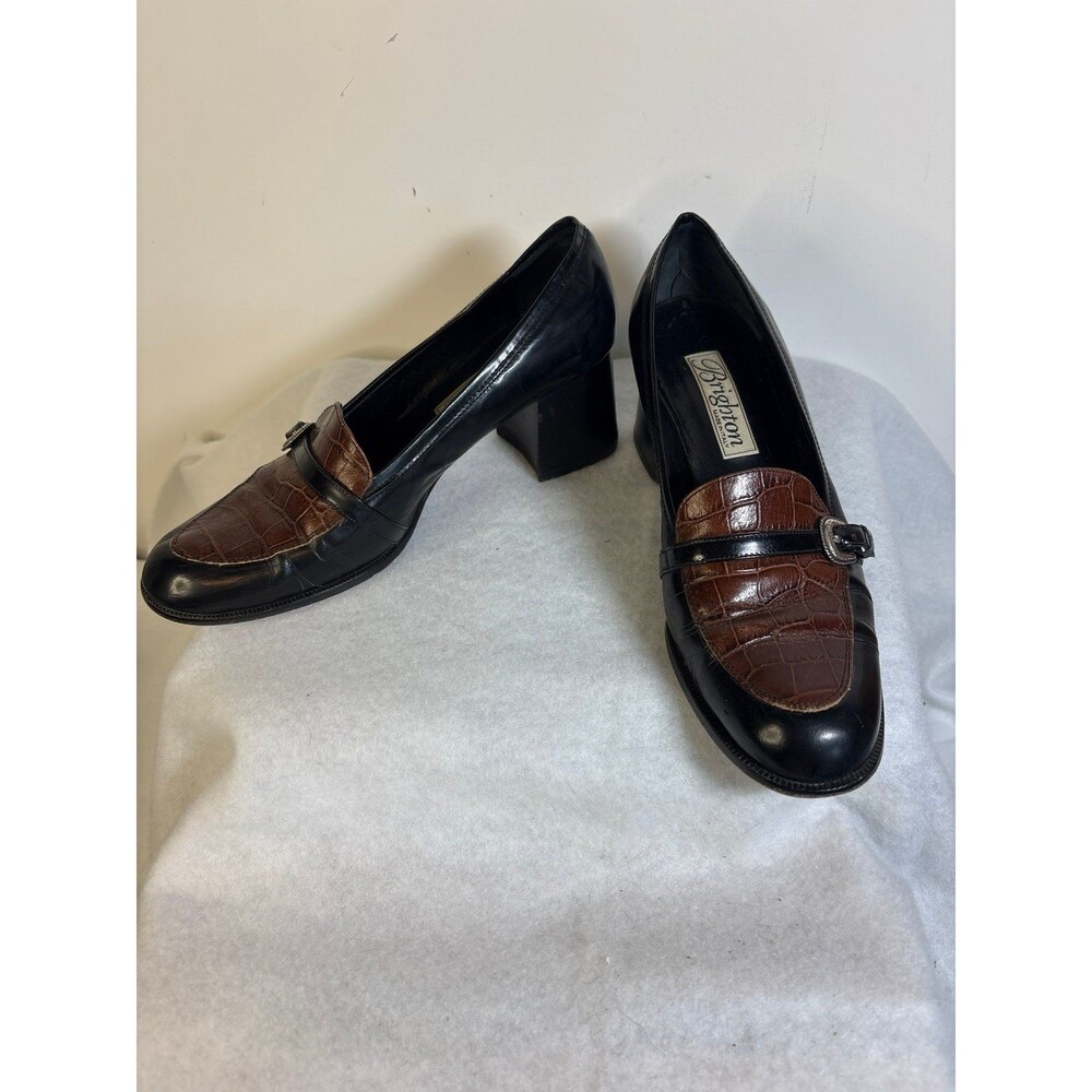 Brighton "Sofia" two-tone loafers Size 8 1/2 M